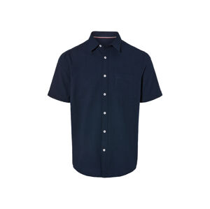 LIVERGY® Pánska voľnočasová košeľa (XXL (45/46), navy modrá)