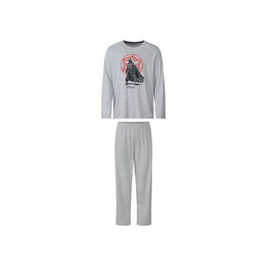 Pánske pyžamo (L (52/54), sivá/čierna)
