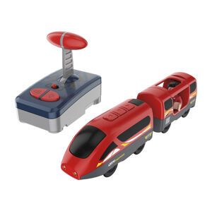 Playtive Osobný/nákladný vlak na diaľkové ovládanie (osobný vlak na diaľkové ovládanie, červený)