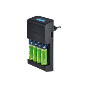 TRONIC® Nabíjačka batérií s LCD displejom  (nabíjačka vrátane batérií typu AA)