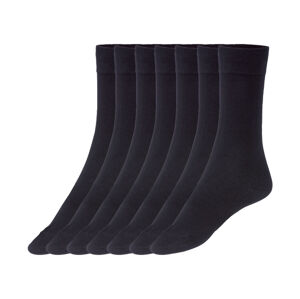 Nur Der Pánske ponožky, 7 párov (39/42, čierna)