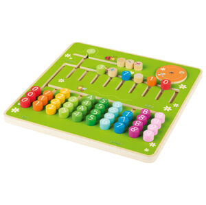 Playtive Drevená matematická Montessori hra (aritmetická hra)