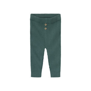 lupilu® Detské pletené nohavice pre bábätká BIO (50/56, zelená)