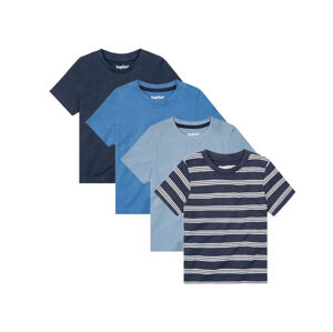 lupilu Chlapčenské tričko, 4 kusy (110/116, modrá/biela)