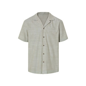 LIVERGY® Pánska košeľa s krátkym rukávom „Regular Fit“ (M (39/40), zelená)