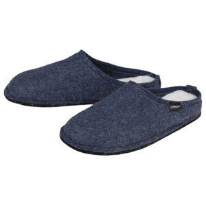 LIVERGY® Pánske plstené papuče (46, navy modrá)
