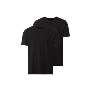 MEXX Pánske spodné tričko Regular Fit, 2 kusy (XXL, čierna, okrúhly výstrih)