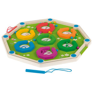Playtive Drevená matematická Montessori hra (magnetický labyrint)
