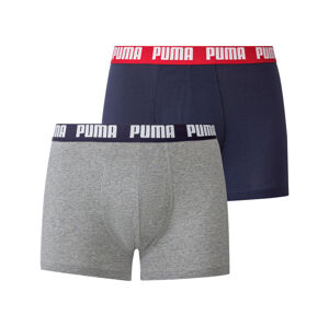Puma Pánske boxerky, 2 kusy (XL, modrá/sivá)