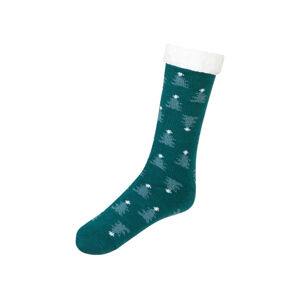 Dámske/Pánske vianočné ponožky (43/46, zelená)
