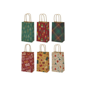 crelando® Darčekové tašky (zdobený papier, 6 kusov)
