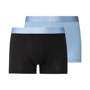 LIVERGY® Pánske boxerky, 2 kusy (L, čierna/modrá)