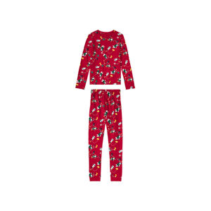pepperts!® Dievčenské vianočné pyžamo (158/164, červená)