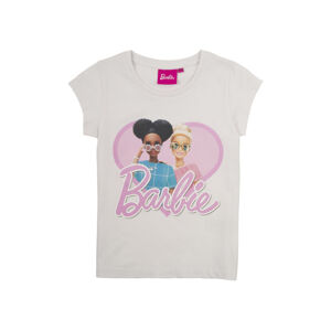 Barbie Dievčenské tričko (134/140, biela)