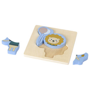 lupilu® Drevená hračka (drevené puzzle, lev)