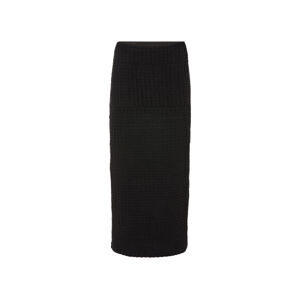 esmara® Dámska háčkovaná midi sukňa (XS (32/34), čierna)