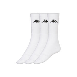 Kappa Dámske/Pánske tenisové ponožky, 3 páry (39/42, biela)