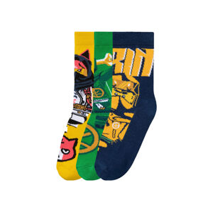 LEGO Detské ponožky, 3 páry (35/38, Ninjago)