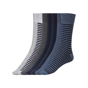 LIVERGY® Pánske ponožky, 7 párov (39/42, sivá/navy modrá/tmavosivá)