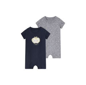 lupilu® Chlapčenské pyžamo pre bábätká (50/56, sivá/navy modrá)