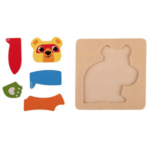 Playtive Drevené puzzle (medveď)