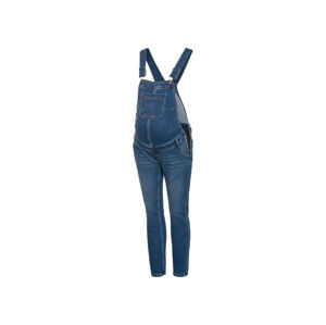 esmara® Dámske tehotenské nohavice na traky „Skinny fit“ (40, modrá)