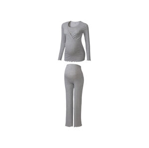 esmara® Dámske tehotenské pyžamo (XS (32/34), sivá)