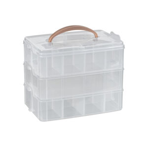 crelando® Úložný box/Box na šijacie potreby (úložný box s držadlom)