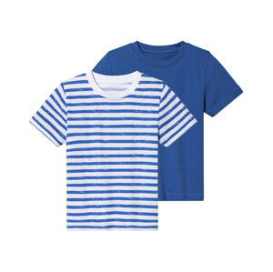 lupilu® Chlapčenské tričko, 2 kusy (122/128, modrá/biela)