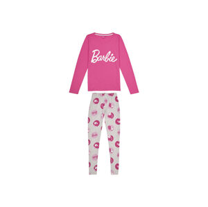 Barbie Dámske pyžamo (L, ružová/sivá)