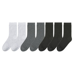 pepperts!® Chlapčenské ponožky, 7 párov (35/38, sivá/čierna)