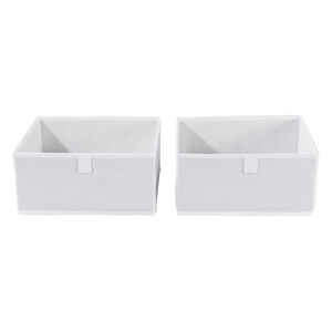 LIVARNO home Súprava úložných boxov, 2-dielna/3-dielna (2-dielna súprava, biela)