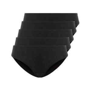 esmara® Dámske nohavičky, 5 kusov (XL (48/50), čierna)