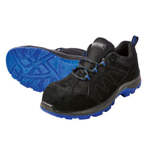 PARKSIDE® Pánske kožená bezpečnostná obuv S3 (46, čierna/modrá)