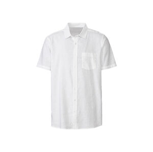 LIVERGY® Pánska ľanová košeľa (L (41/42), biela)
