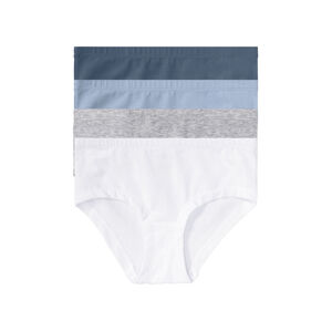 pepperts Dievčenské bedrové nohavičky, 4 kusy (158/164, biela/sivá/navy modrá/modrá)