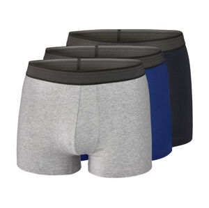 PARKSIDE® Pánske boxerky, 3 kusy (XL, tmavomodrá/sivá/modrá)